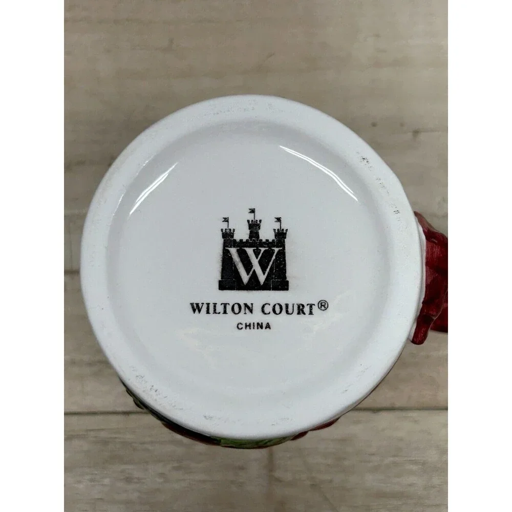 Vtg Wilton Court Quacker NR. Set Of 4 Porcelain Coffee Mugs NIB